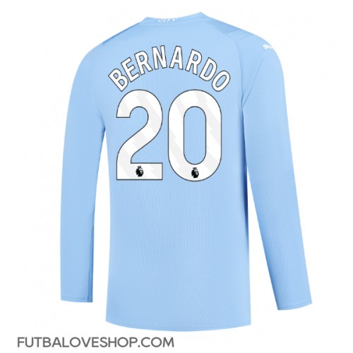 Dres Manchester City Bernardo Silva #20 Domáci 2023-24 Dlhy Rukáv
